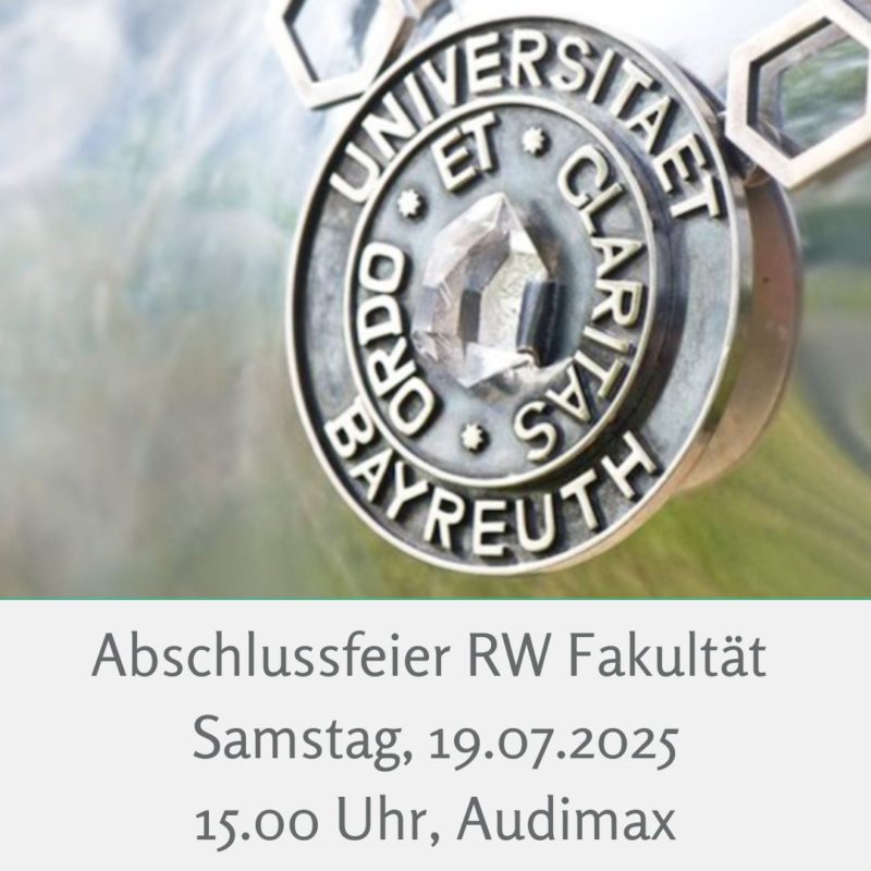 Abschlussfeier Fakultät RW