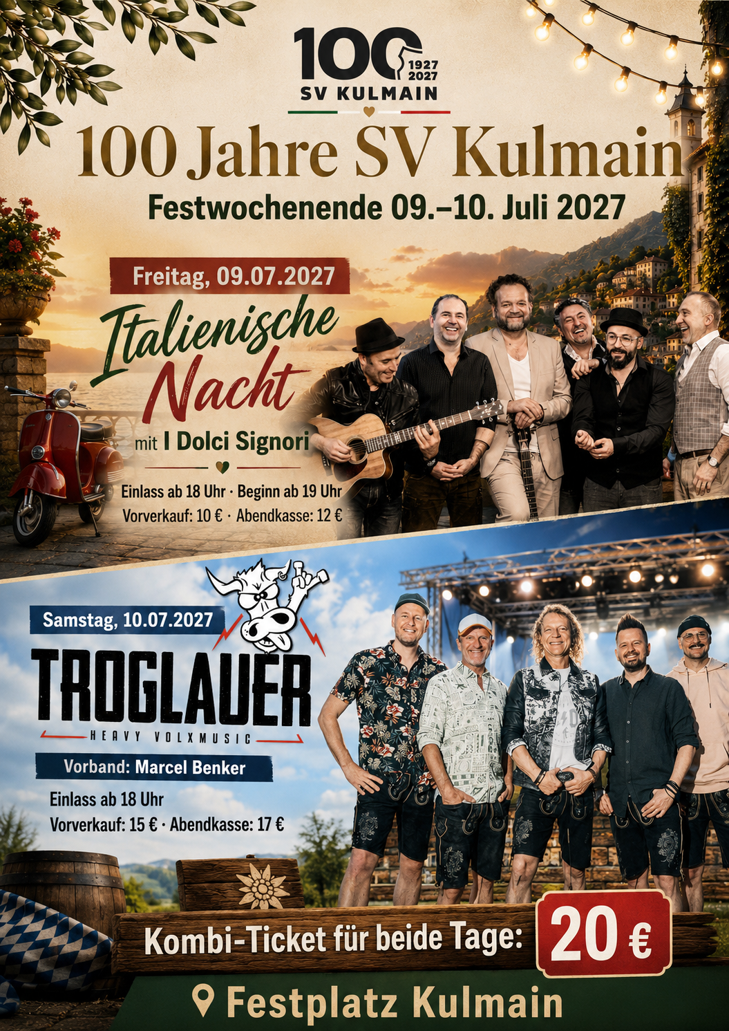 Plakat: 100 Jahre SV Kulmain